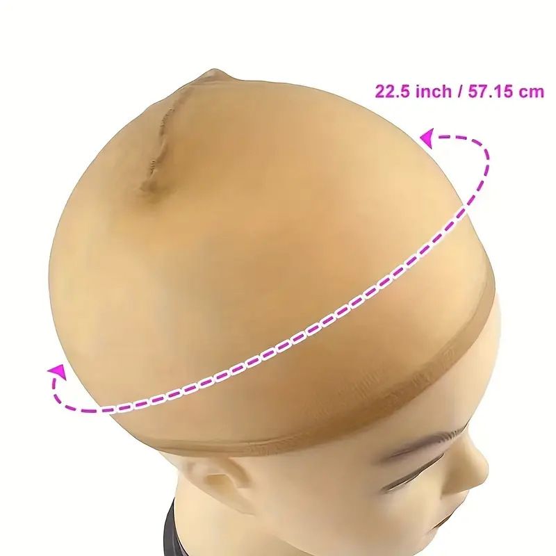 wig hair net female nylon wig cap 2 pack high elastic cos stockings mesh cap WigCap_voghion.com