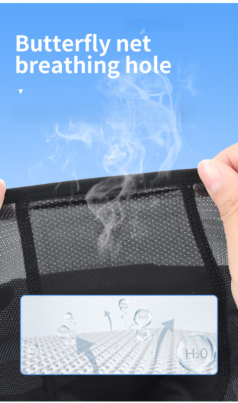 Maschera da ciclismo estiva, traspirante, in rete goffrata, ad asciugatura rapida, rinfrescante, parasole integrale, fodera per casco da moto_voghion.com