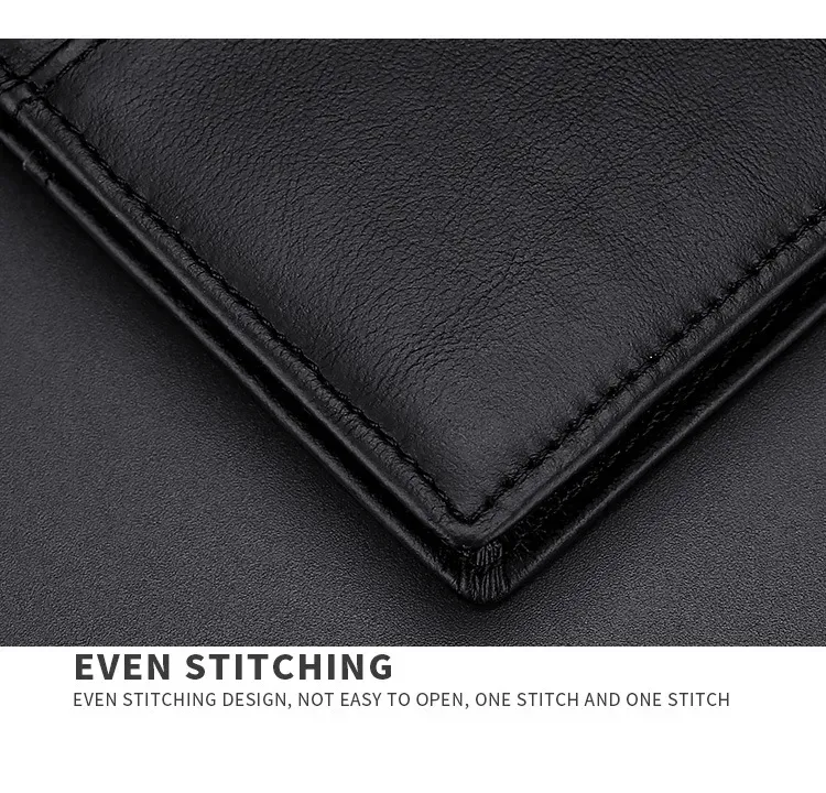 Designer Bag Ultra Thin Soft 100% Genuine Leather Mini Credit Multi RFID Slim Small Card Holder Men's Wallet_voghion.com