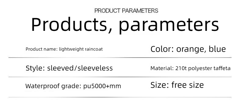 Płaszcz przeciwdeszczowy na wędrówki, podróżny, z grubej tafty poliestrowej, wielofunkcyjny, 3 w 1, ultralekki, trekkingowy_voghion.com