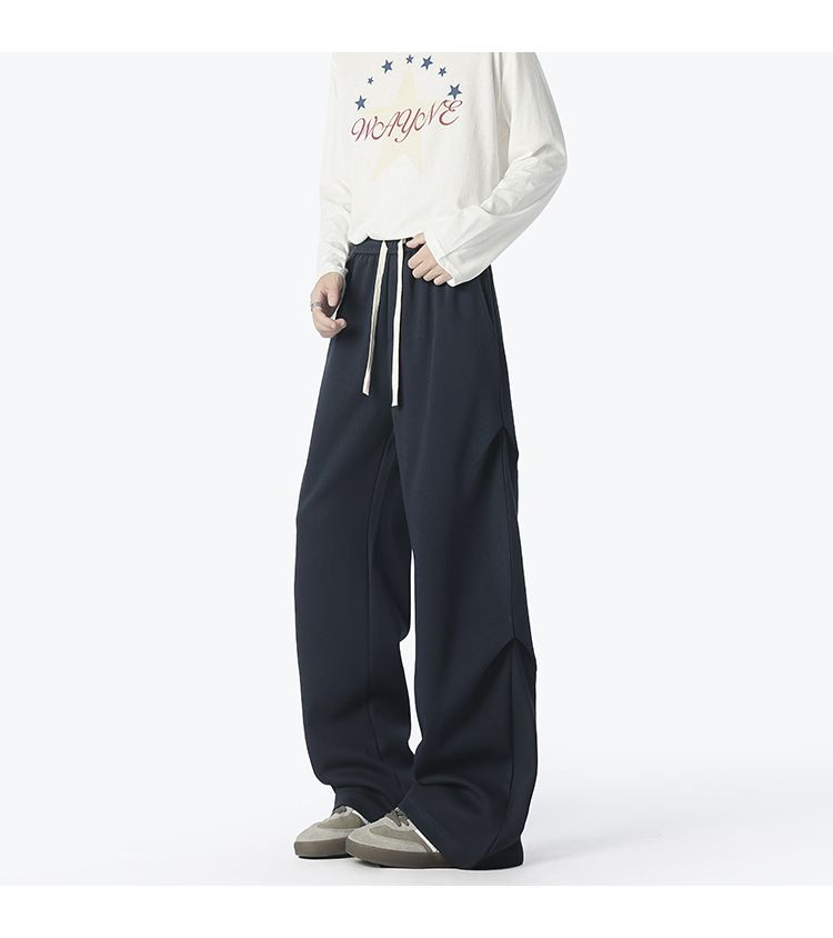 Lässige Jogginghose für Herren – Winter-Cargohose mit Fleecefutter und Fallschirm, geradem Bein und elastischer Taille für Streetwear und täglichen Komfort_voghion.com