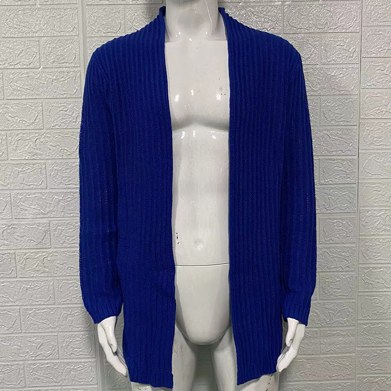 Vêtements pour hommes Pulls européens et américains pour hommes 2024 Pulls à la mode à manches longues Pulls cardigan de grande taille Station indépendante_voghion.com