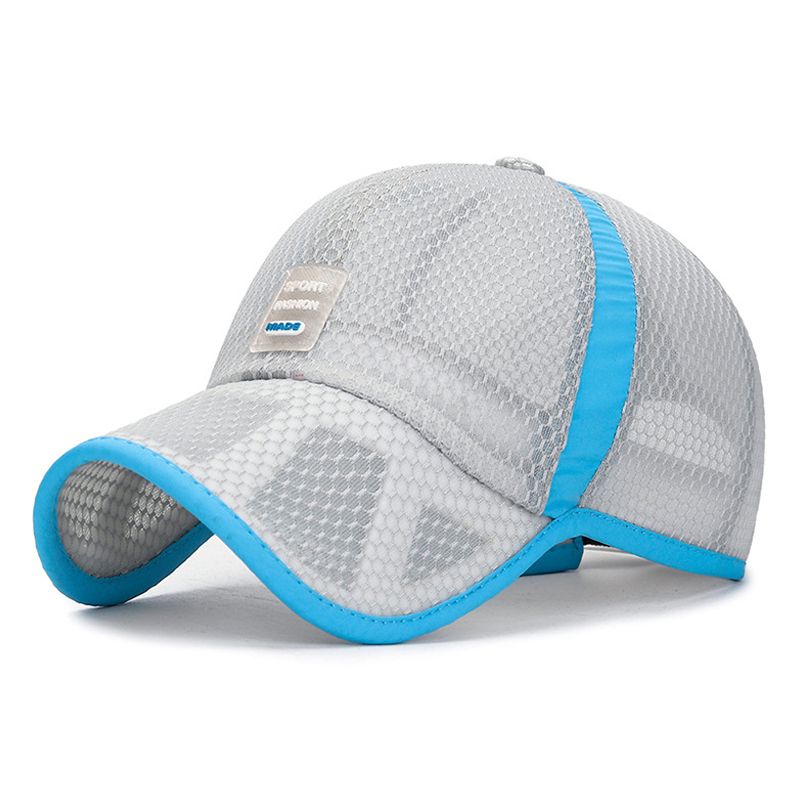 Gorra de béisbol transpirable para niños, ajustable, de malla, para verano, para niños y niñas_voghion.com
