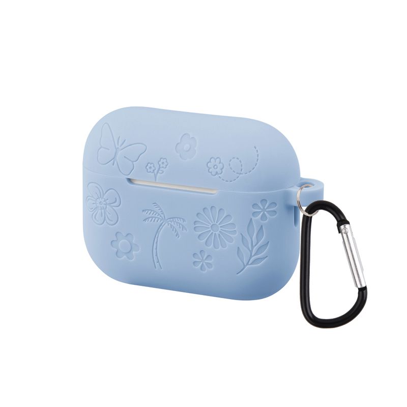 Custodia con motivo a farfalla e fiore 3D per AirPods Pro 3 2025, morbida custodia in silicone con motivo a cartoni animati per AirPods Pro3, custodia con gancio_voghion.com