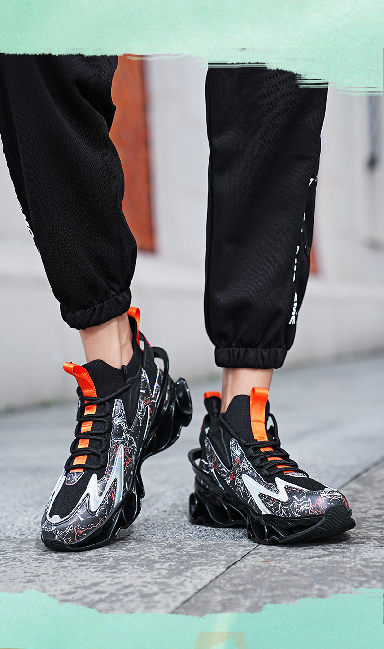 Pantofi sport pentru bărbați, cu suport pentru arcul plantar, sintetici, ușori, pentru alergare_voghion.com