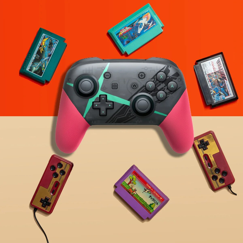 Nintendo Switchi kontrolleri juhtmevaba Bluetooth-mängupuldi Oled/Lite/Pro mängukonsooli jaoks 6-teljelise vibratsiooni ja NFC-ga äratusfunktsiooniga_voghion.com
