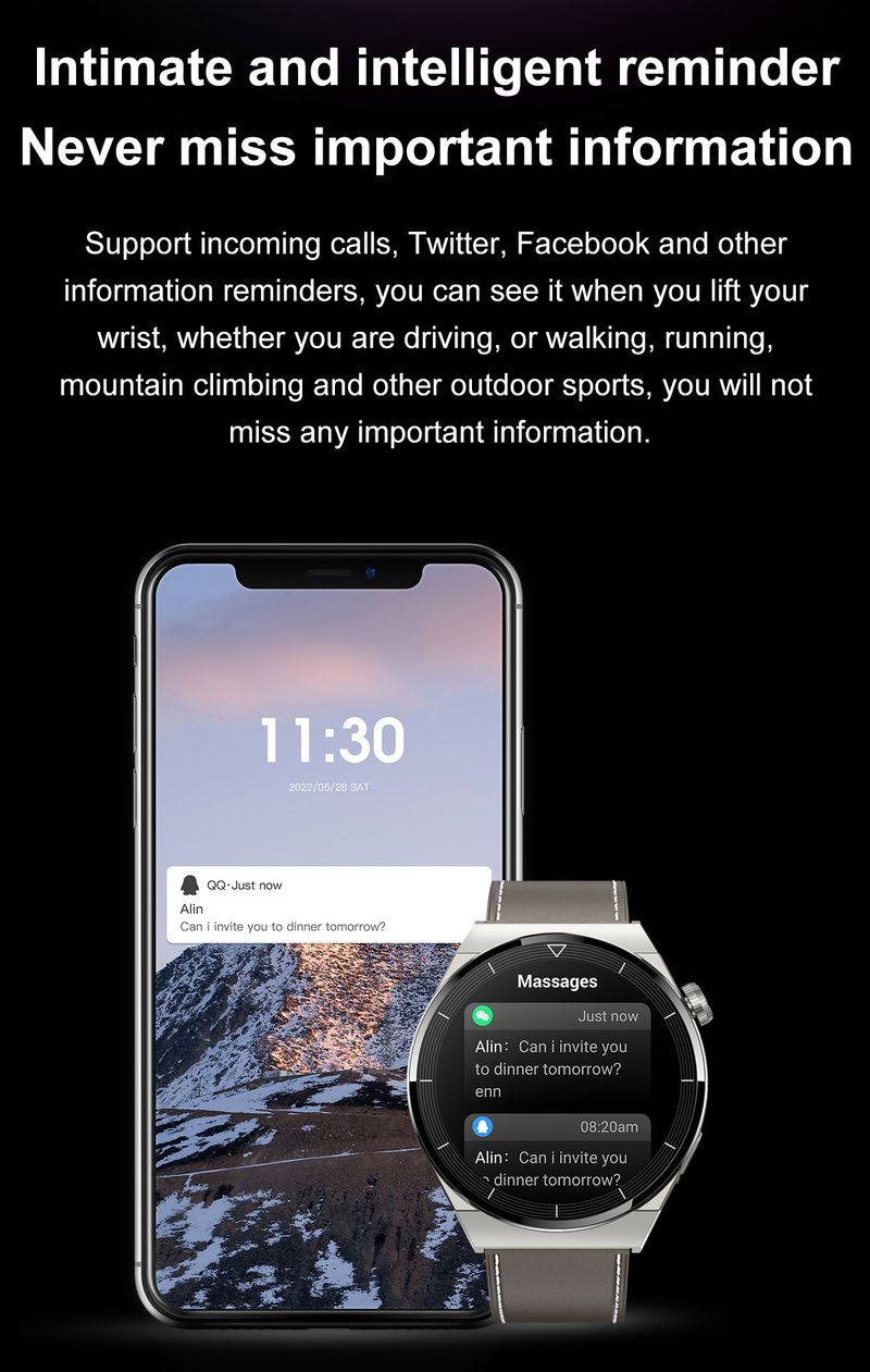 Özel Bluetooth Bağlantılı Akıllı Saat Adımsayar Spor Sağlık İzleme Saati Mesaj Hatırlatıcısı Samimiyet Oranı_voghion.com