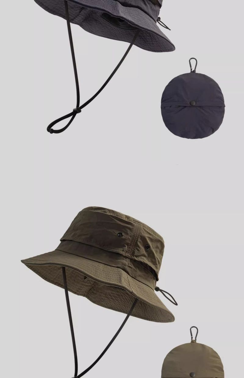 Cappello da pescatore estivo da donna, pieghevole, ad asciugatura rapida, per escursioni all'aperto_voghion.com