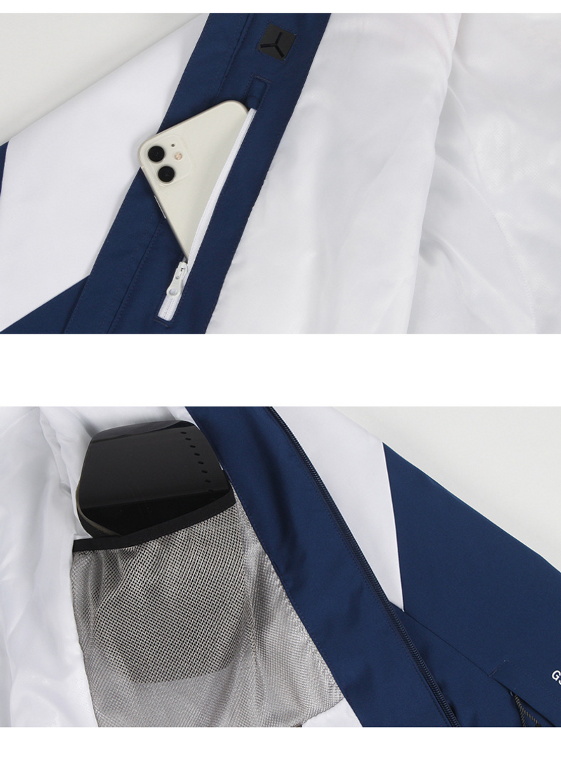 New Fashion Color Matching Outdoor Top Snow Jacket_voghion.com