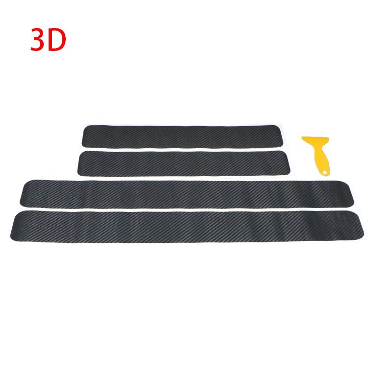 Universal-Schwellentür Anti-Kick-Schutzstreifen Autoaufkleber 3D 4D Kohlefaserfolie_voghion.com