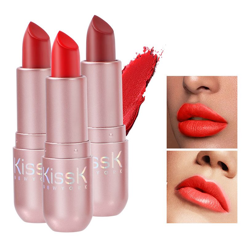 Lipstick Set, Giving, Three Pieces, Color Fast, Non Staining Cup, Lipstick, Bright Color, Moisturizing Lipstick Gift Box_voghion.com