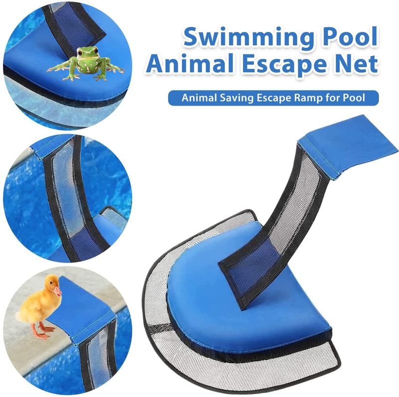 Schwimmen Pool Kleine Frosch Vogel Net Tier Outdoor Flucht Rettungs Kanal_voghion.com
