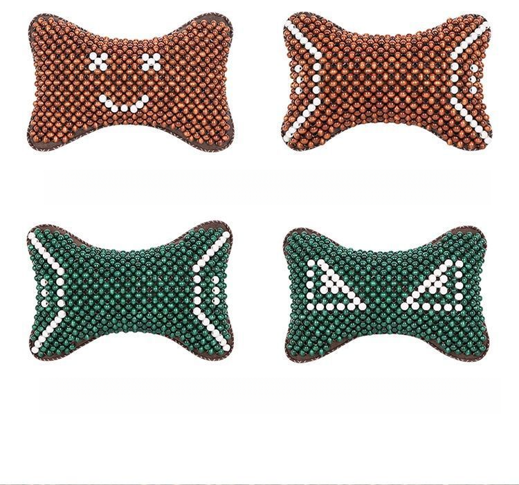 Headrest Wooden Beads Summer Breathable Small Car Neck Support Pillow For GAC Trumpchi GS4 GS5 Speedo Legend GA_voghion.com