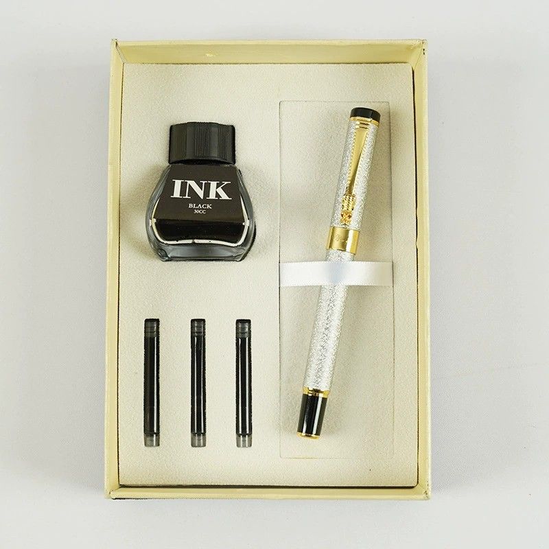 9180 Yongsheng Faucet Three Piece Gift Box Fountain Pen With LOGO Student Calligraphy Pen Business Gift Signature Pen_voghion.com