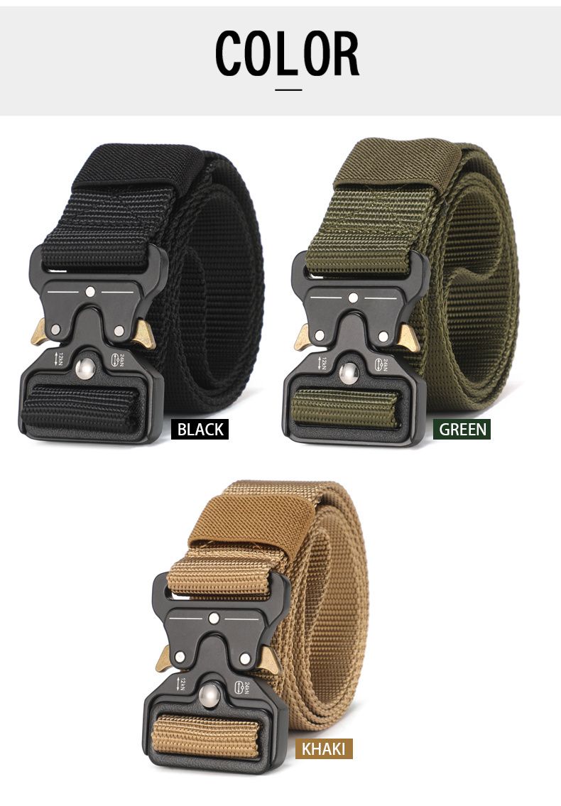 HOT Men's Outdoor Hunting Tactics Multi functional Buckle Nylon High Quality Marine Corps Canvas Belt_voghion.com
