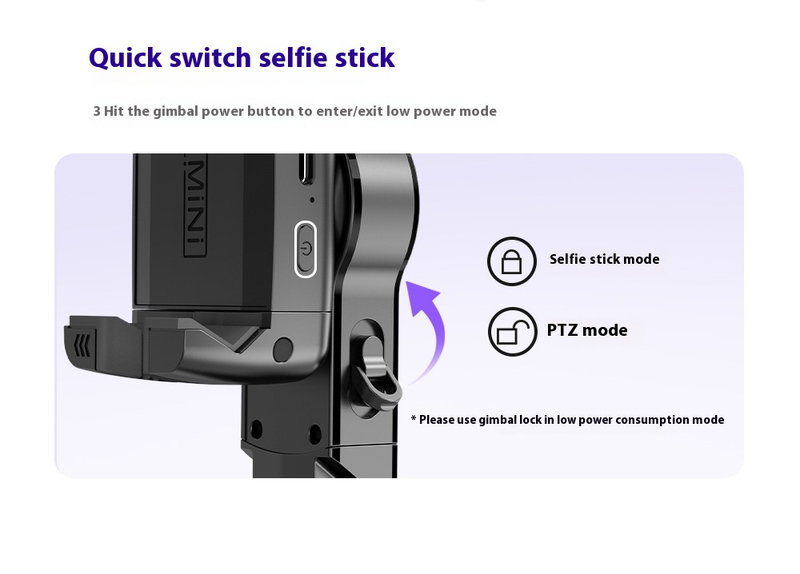 New Follow-up Anti-shake Gimbal Mobile Phone Selfie Stick, Fully Automatic Photo Artifact, Bluetooth Connection, Anti-shake Retractable_voghion.com