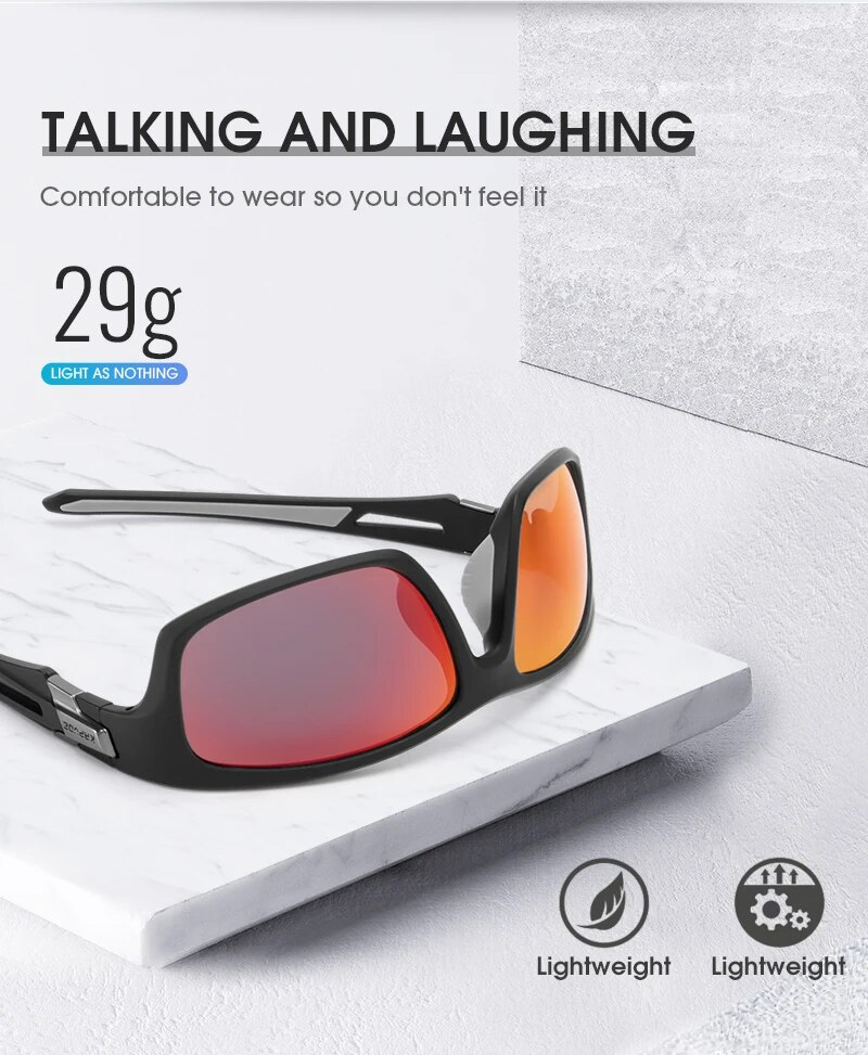 Occhiali da sole alla moda Kapvoe Occhiali da sole polarizzati da pesca MTB Occhiali da sole da guida da uomo Occhiali da sole da escursionismo Ciclismo Occhiali da sole UV400_voghion.com