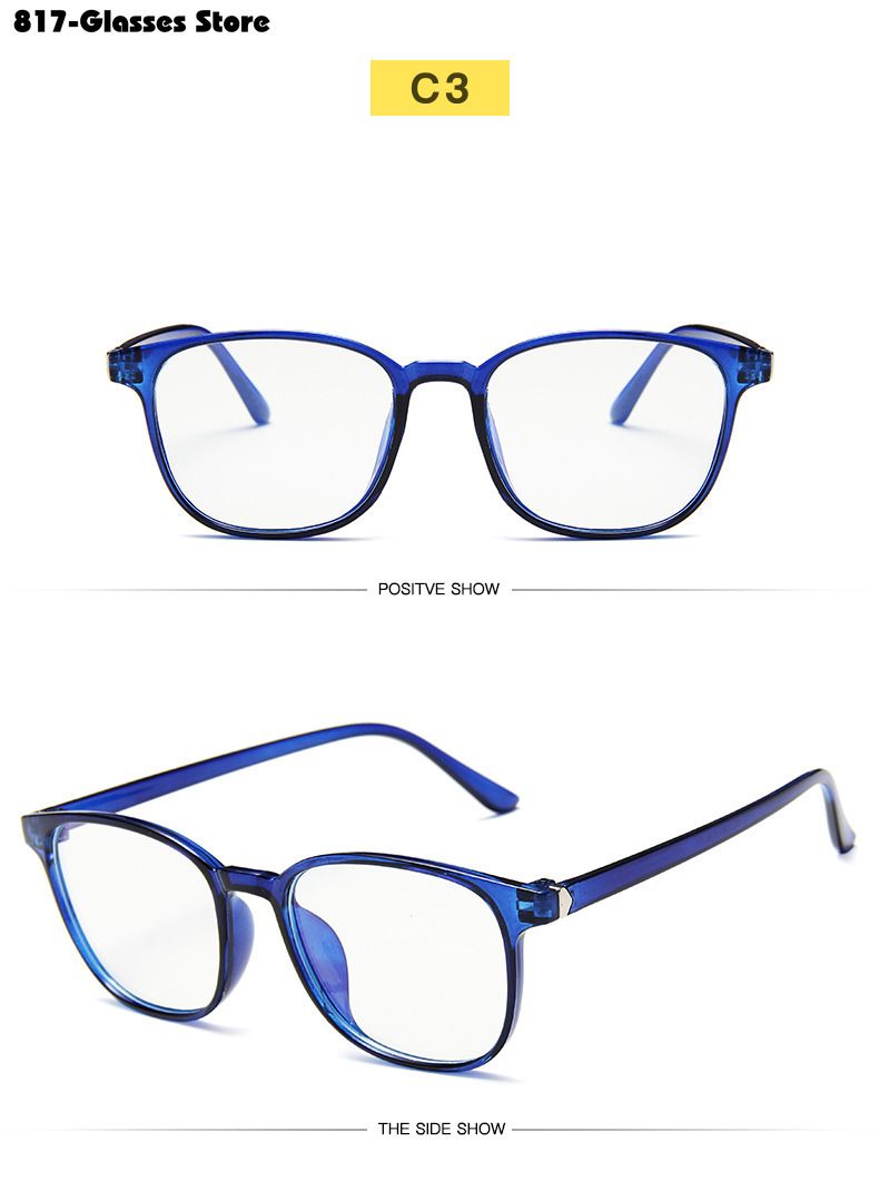 Neu eingetroffen Blaulichtfilterbrille Computerbrille Großer Rahmen Anti-Strahlung für Männer und Frauen_voghion.com
