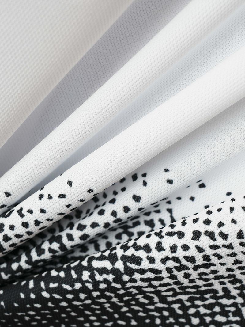 Herrenbekleidung Sommer-Poloshirt mit Fadenkragen und Aufdruck für Herren, kurzärmelig, Reversknopf_voghion.com