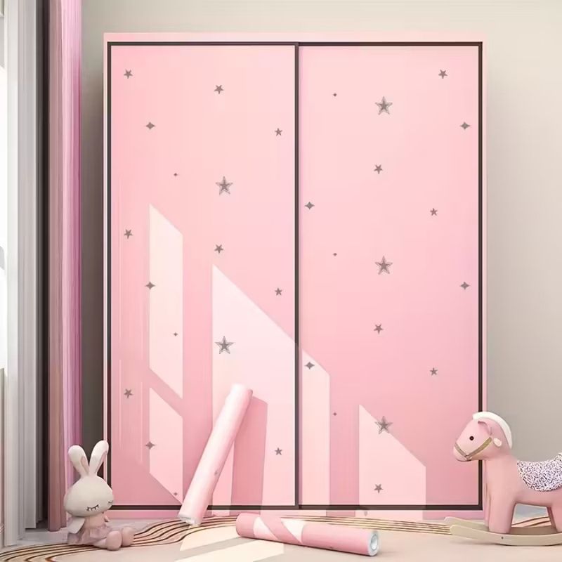 Neu Rosa Hintergrund Stern Schlafzimmer Wohnzimmer Abnehmbare Dekorative Selbst-klebe_voghion.com