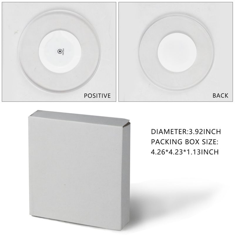 Basic LED-Untersetzer (3er-Pack) – Einfache runde Getränkeunterlagen für Zuhause und Büro, rutschfestes PP-Material, batteriebetrieben_voghion.com