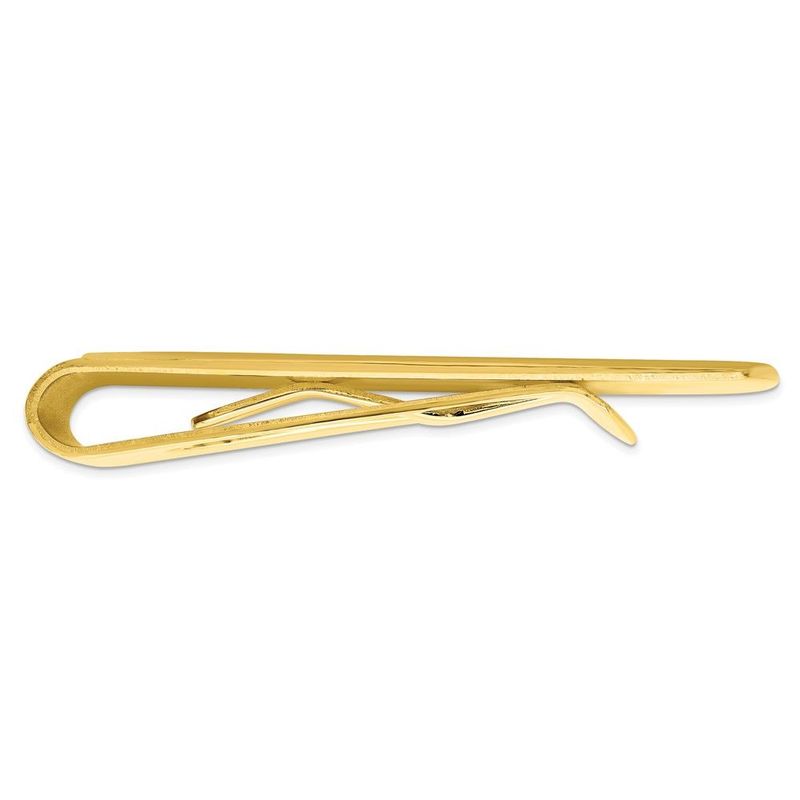 Gold-plated Kelly Waters Textured With Engraveable Area Money Clip_voghion.com