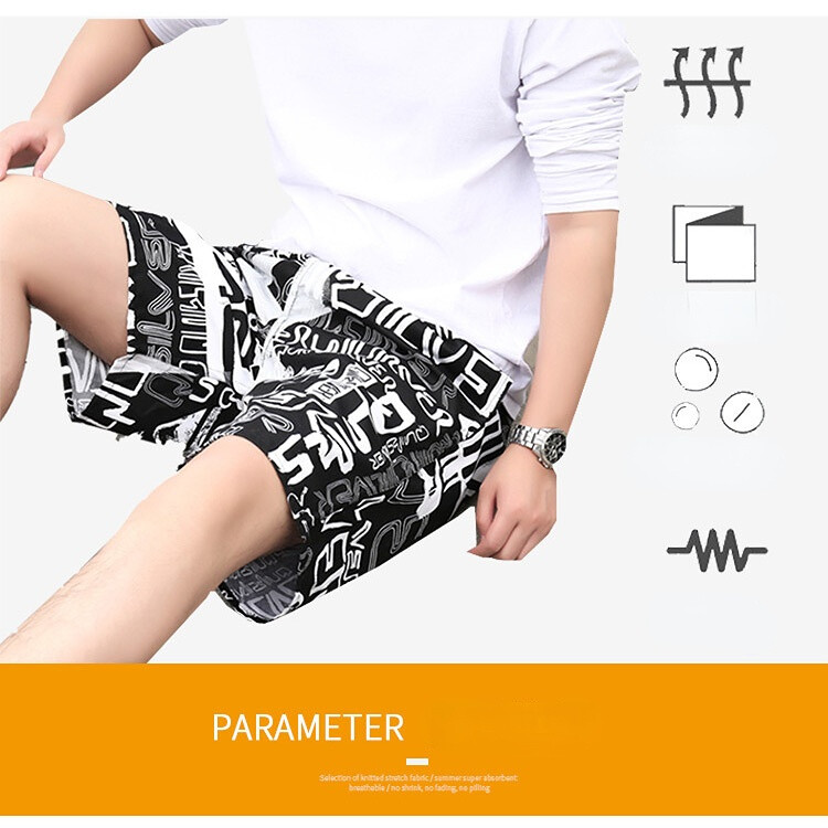 Beach Shorts Large Size Quick Drying Loose Thin Casual Shorts Sports for Men_voghion.com