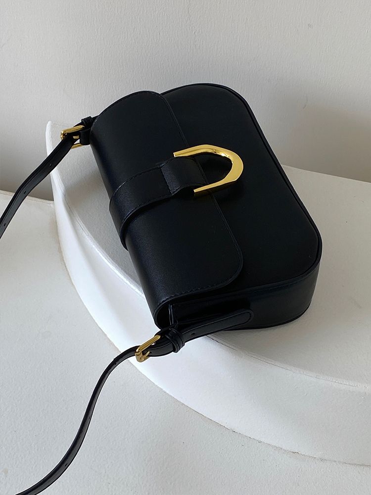 Feeling Borsa a tracolla singola con tracolla sotto le ascelle, borsa con bastoncini a ferro di cavallo alla moda, nuovo stile 2024 da donna_voghion.com