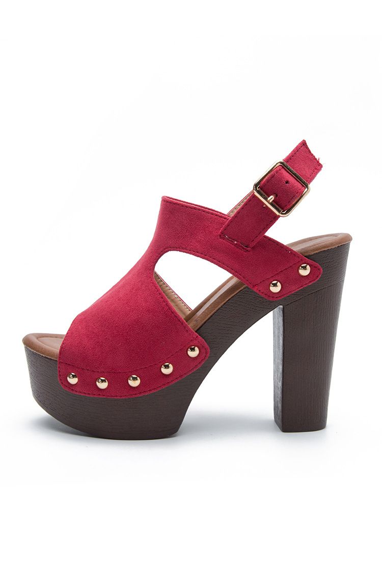 Women's Wide Width Chunky Heel Peep-Toe Booties - Comfortable Solid Color Summer Sandals For Women_voghion.com