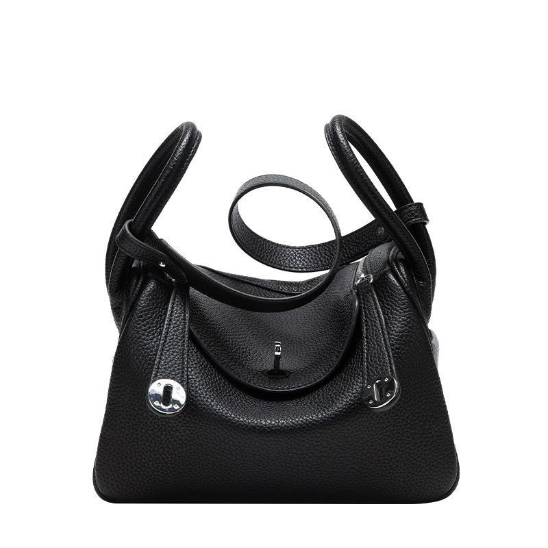 Doctor Lin Di Lychee Pattern Handbag Shoulder PU Women's Textured Bag Versatile Fashion Crossbody_voghion.com