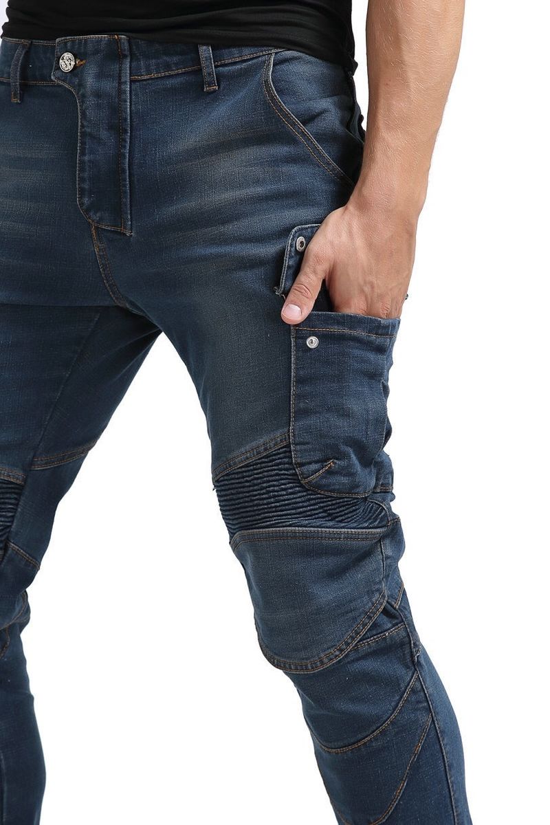 Motorradjeans für Herren und Damen – Kevlar-verstärkter Stretch-Denim, Ganzjahresschutz für Biker_voghion.com
