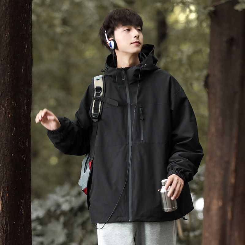 Giacca da lavoro impermeabile in cotone 3 in 1 staccabile per uomo, nuova collezione primavera autunno inverno, tre prove_voghion.com