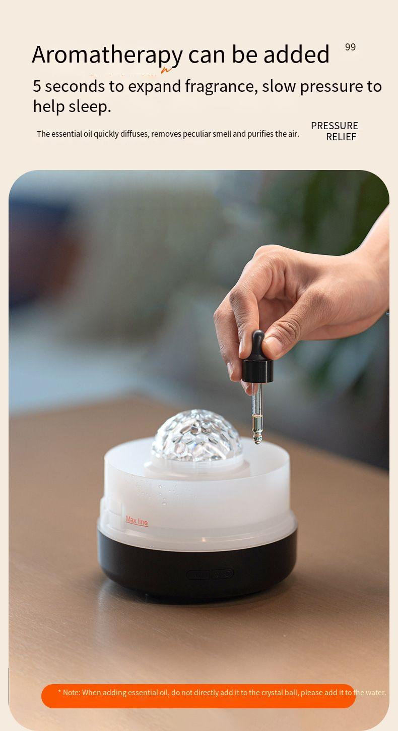 2025 New Colorful Flame Aromatherapy Machine Essential Oil Bedroom Atmosphere Light USB Plug-in Star Projection Lamp_voghion.com