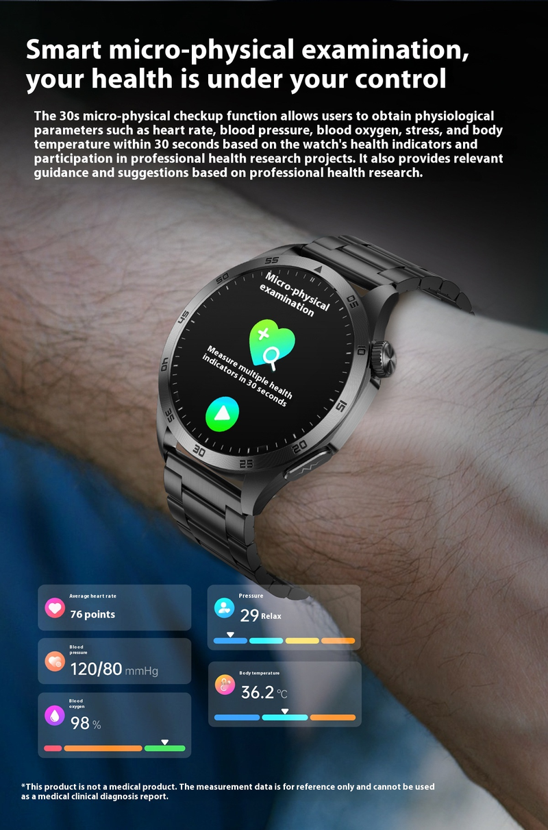 Smart Health Monitoring Watch - ECG ECG, Blood Sugar, Blood Oxygen, Sleep And Other Multi-functional Guardians_voghion.com