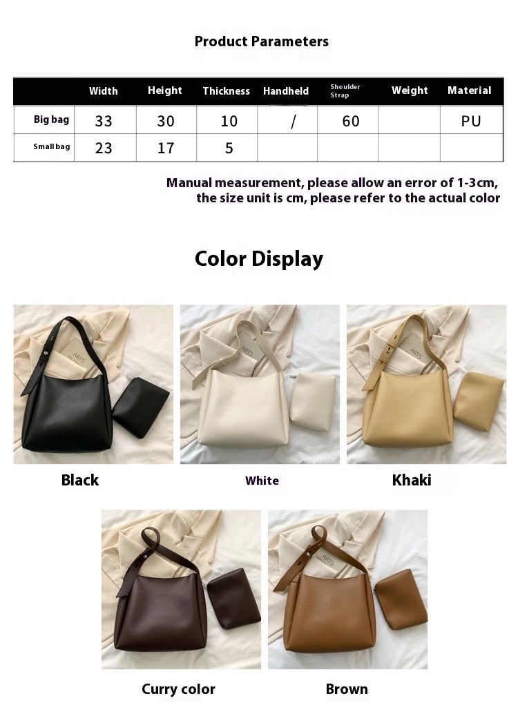 Borsa tote singola per donna 2023 nuova casual da donna per madre e figlio, grande capacità e semplice borsa a tracolla singola_voghion.com