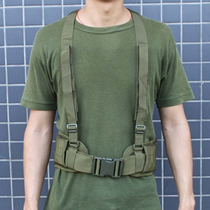 Tactical Multi-Purpose Sleeve Outdoor Training Wide Belt Camouflage Nylon Carrying Strap_voghion.com