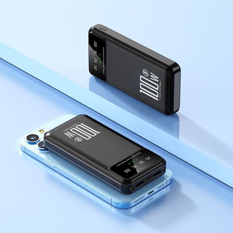 20000 MAh Large Capacity 100 W Fast Charging Portable Charger External Battery Power Bank For IPhone Xiaomi Samsung_voghion.com