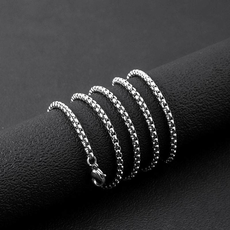 Titanium Non-Fading Snake Bone Men's Necklace Hip Hop Cuban Stainless Steel Sweater Clavicle Chain_voghion.com