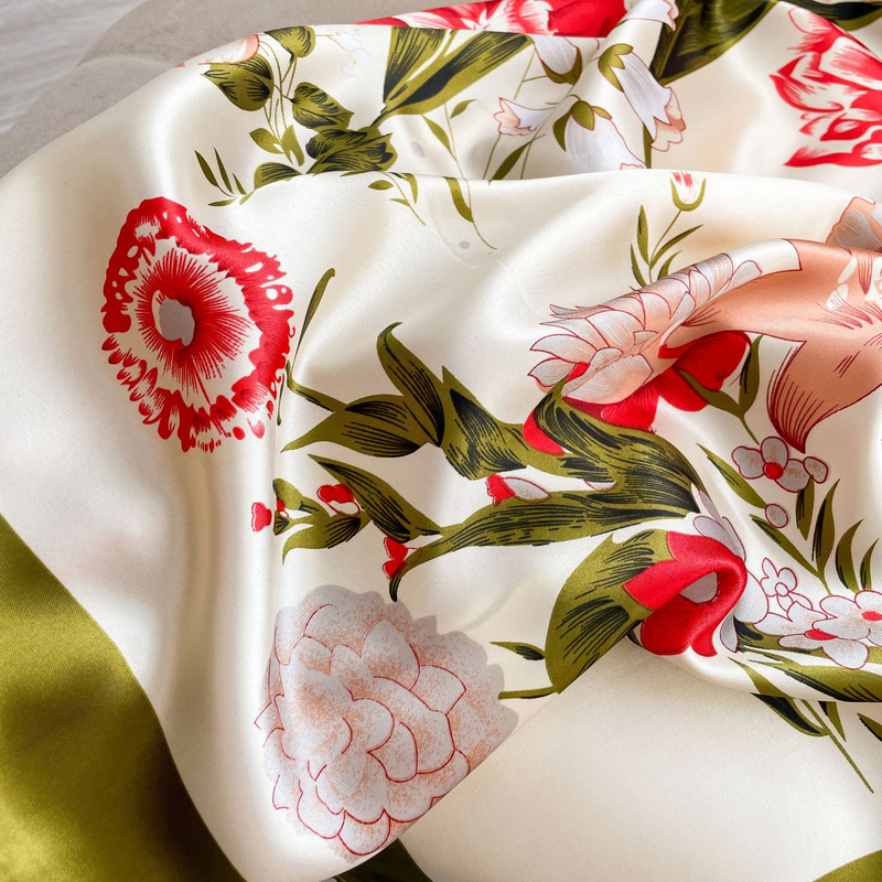 Nuova versione coreana sciarpa per protezione solare Scialle sottile da donna Capispalla estivo con stampa sciarpa da spiaggia lunga oversize_voghion.com