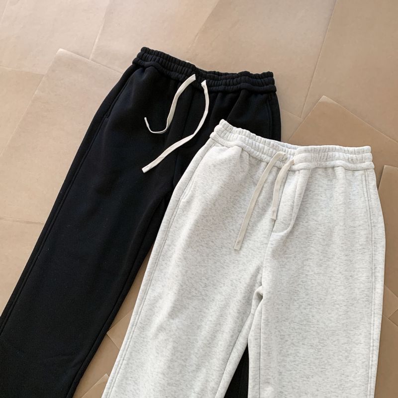 Men's Clothing Thin Cleanfit Four Corner Embroidered Mala Machete Sweatpants Wide Leg Loose Solid Color Versatile Sweatpants_voghion.com
