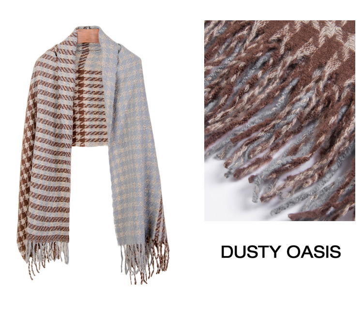 Γυναικεία Κασκόλ κασκόλ καφέ κασκόλ με στρας και φούντα_voghion.com