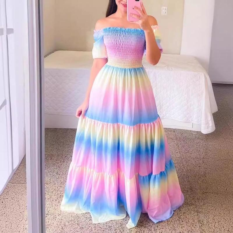 Sleeve Neck Shoulder Mini Maxi Autumn Spring Affordable Budget Button Zipper Printed Solid Wrinkle Garment Gown_voghion.com