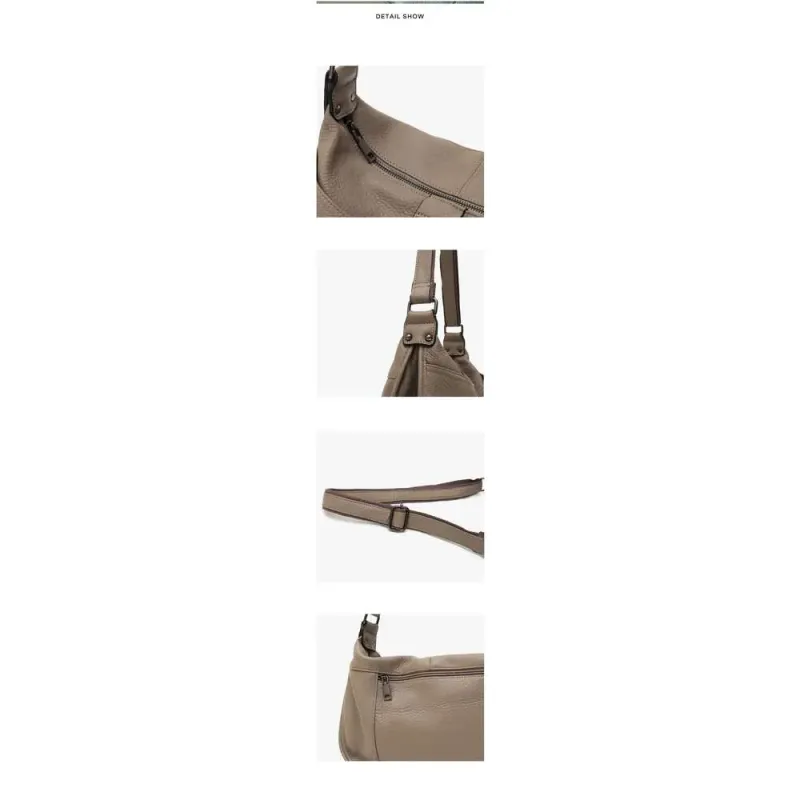 Designer Bags 2025 Women Design Style Genuine Leather Shoulder Multi Pockets Casual Daily Slouchy Preppy Chic Handbag_voghion.com