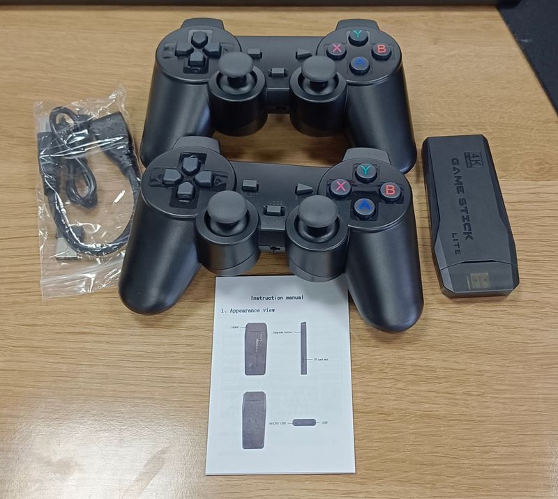 Consola de juegos 64G 2.4G Dual Wireless Stick 4K 20000+ Controlador de juegos_voghion.com