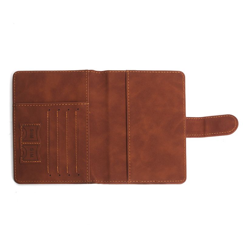 PU Spot Passport Bag, Multi-function ID Bag, Storage Bag, Passport Holder, Anti-theft Brush, Passport Holder._voghion.com
