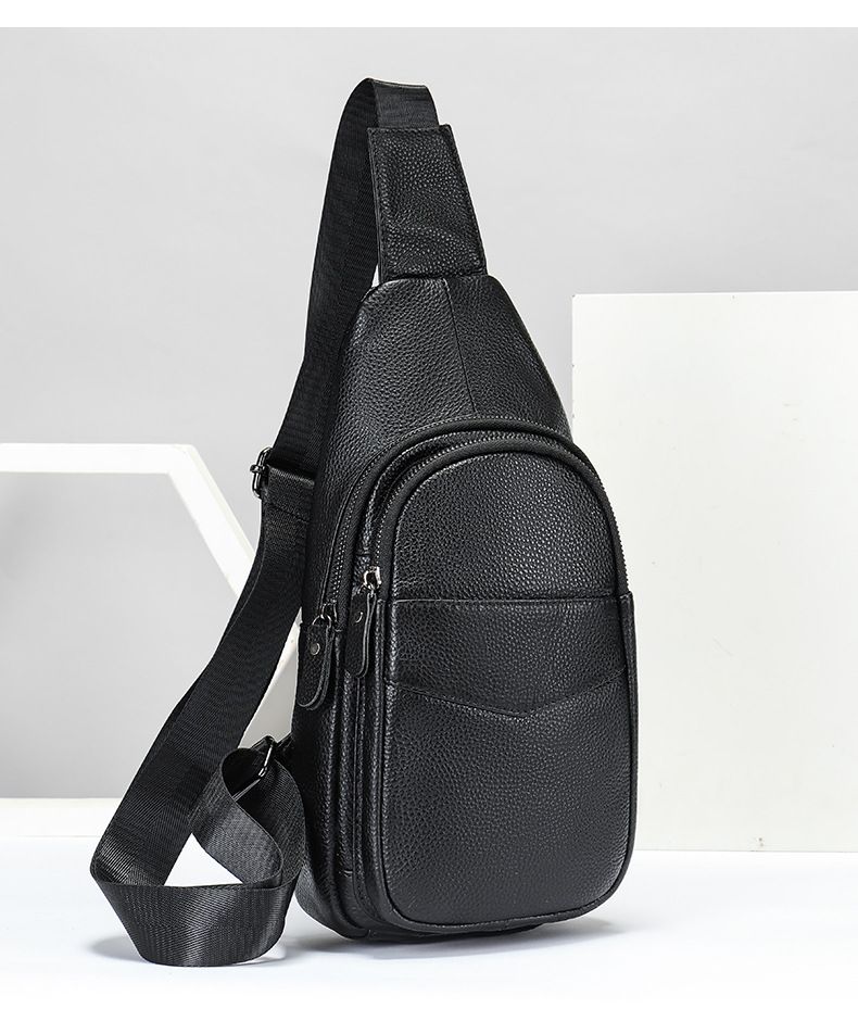 Borsa da uomo in vera pelle, primo strato, borsa a tracolla da uomo in pelle bovina, borsa a tracolla casual e semplice_voghion.com