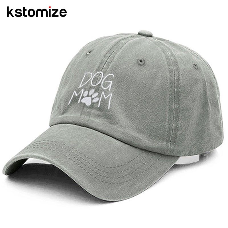 Vintage lavado algodão cão mãe bordado beisebol para homens mulheres pai chapéu bonés de golfe snapback boné dropshipping_voghion.com
