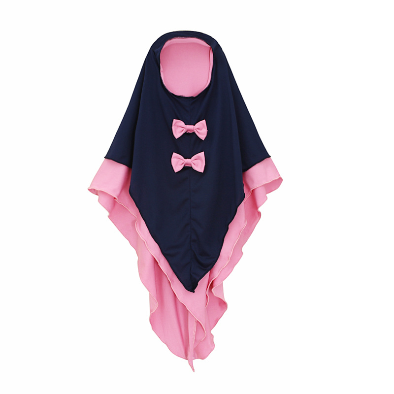 Babykleidung Kinder langärmeliges langes Kleid + Kopftuch zweiteilige Kinderkleidung ins_voghion.com