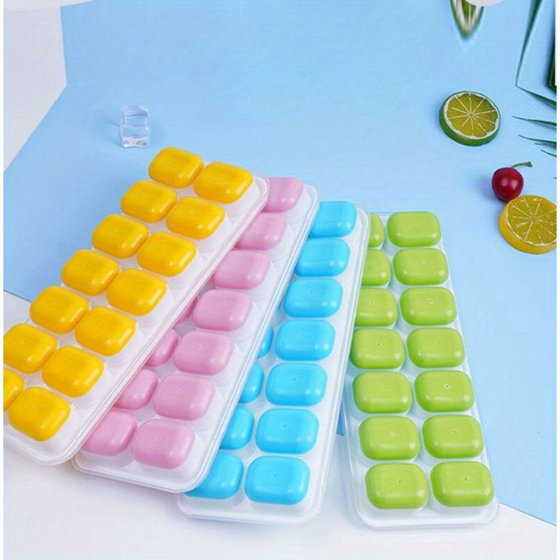 4 pezzi, stampo per cubetti di ghiaccio, vassoio per cubetti di ghiaccio in silicone, stampo multifunzionale per cioccolato domestico, vassoio per ghiaccio impilabile, cocktail, whisky, utensili da cucina_voghion.com