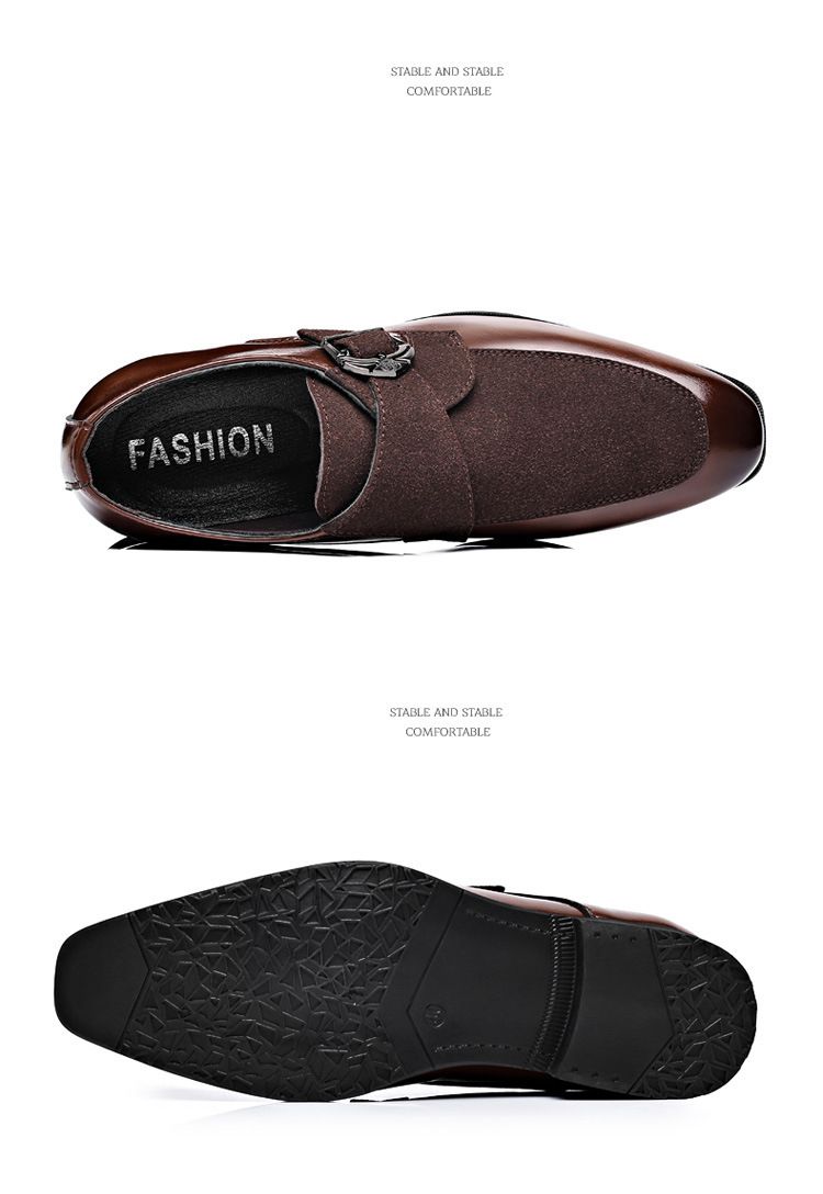 Scarpe Oxford eleganti casual da uomo, con lacci, per ufficio, feste e uso quotidiano_voghion.com